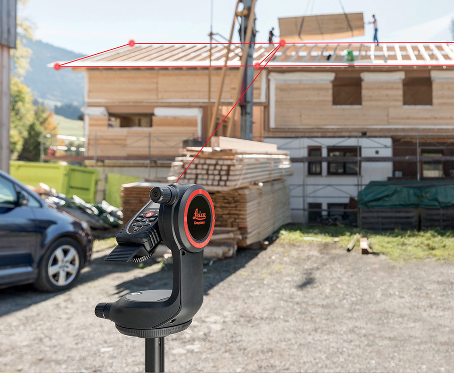 Laser disto x4 pour des mesures sur la façade d'une maison