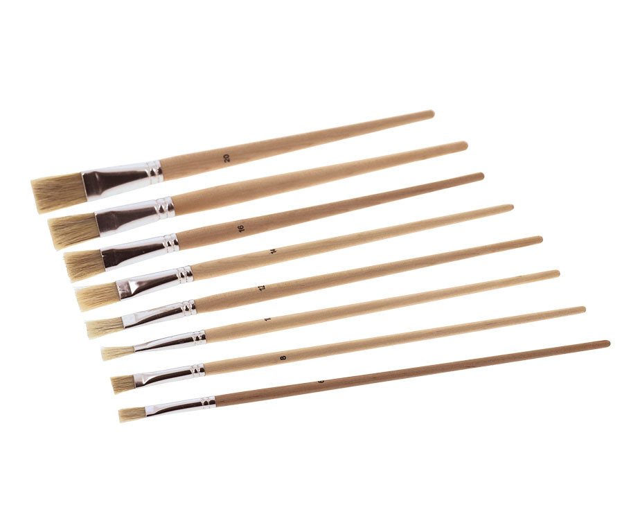 Tous les pinceaux à tableau plat