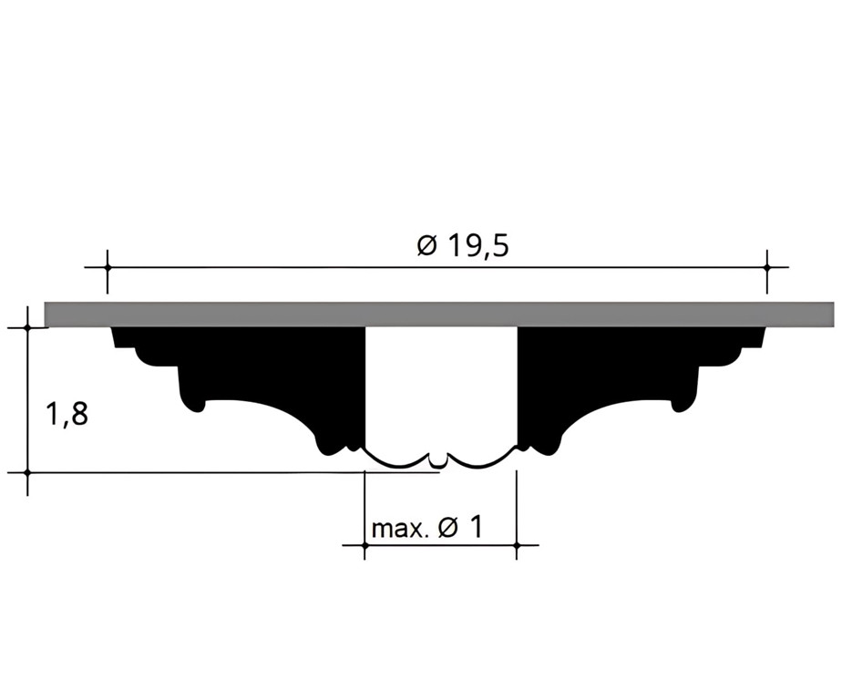 Dimension rosace R12