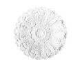Rosace de plafond R27 polyuréthane ornée de motifs de feuilles