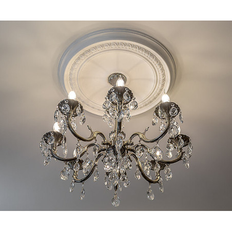 Rosace de plafond R77 polyuréthane Orac Ø 62 cm